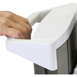 Chariot Informatique Médical Ergotron CareFit - Conforme aux normes TAA - Blanc, Gris vif