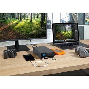 LaCie STHS8000800 8 TB Desktop Hard Drive - External - Thunderbolt 3, USB 3.0 - 7200rpm - 5 Year Warranty