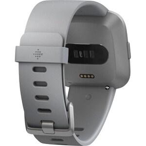 Fitbit Versa Smart Watch - Rectangular Case Shape - 24.08 mm Case Height - 24.08 mm Case Width - Grey Body Color - Alumini