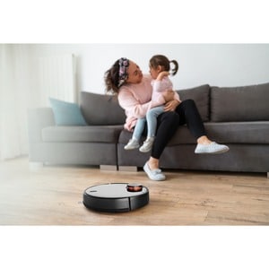 MI Vacuum-Mop P STYJ02YM Robot Vacuum/Mop - Black - 550 mL Dust Capacity - 200 mL Water Tank Capacity - Turbo Brush - Marb