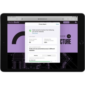 Apple iPad . Bildschirmdiagonale: 25,9 cm (10.2 Zoll), Bildschirmauflösung: 2160 x 1620 Pixel. Interne Speicherkapazität: 