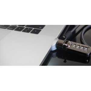 Compulocks Bloqueio de cabo Para Notebook, Tablet - Prata, Preto - Para Notebook, Tablet