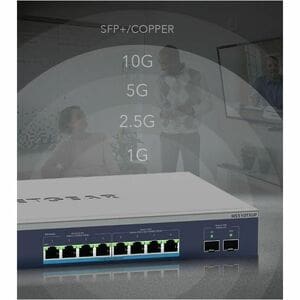 Netgear Business MS510TXUP Ethernet Switch - 8 Ports - Manageable - 2.5 Gigabit Ethernet, 10 Gigabit Ethernet - 2.5GBase-T