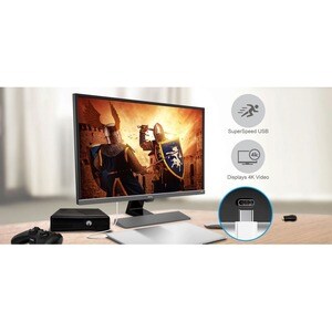 BenQ EW3270U 32" Class 4K UHD Gaming LCD Monitor - 16:9 - Metallic Grey - 80 cm (31.5") Viewable - Vertical Alignment (VA)
