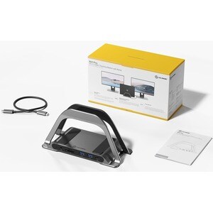 ALOGIC Bolt Plus USB-C Docking Station with stand - ALOGIC Bolt Plus 10-in-1 USB-C Hub Laptop docking station with 100W Po
