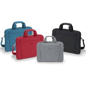 Dicota Eco Tasche für 33 cm (13 Zoll) bis 35,8 cm (14,1 Zoll) Notebook - Schwarz - 300D Polyethylene Terephthalate (PET) K
