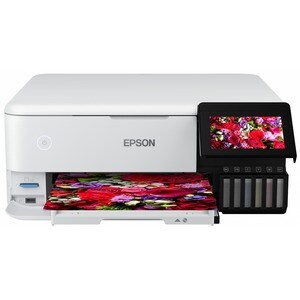 Epson ET-8500 Wireless EcoTank Inkjet Multifunction Printer - Colour - White - Copier/Printer/Scanner - 32 ppm Mono/32 ppm