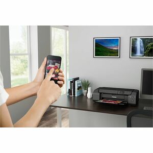 Canon PIXMA PRO-200 Desktop Wired/Wireless Inkjet Printer - Color - 4800 x 2400 dpi Print - Ethernet - Wireless LAN - Wire