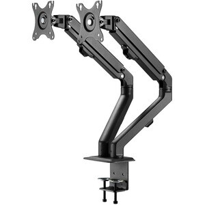 Neomounts Neomounts Pro Desk Mount for Display Screen, LCD Display - Black - Height Adjustable - 2 Display(s) Supported - 
