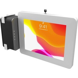 CTA Digital Magnetic Speaker Holder for PAD-PARAW and Mobile Floor Stands (White) - 3.8" Height x 8.3" Width x 4.5" Depth 