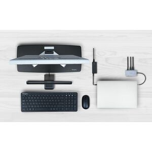 Targus AWE804GL Monitor Riser - 14.97 kg Load Capacity - Black - For Monitor - Pull-out Drawer, Adjustable