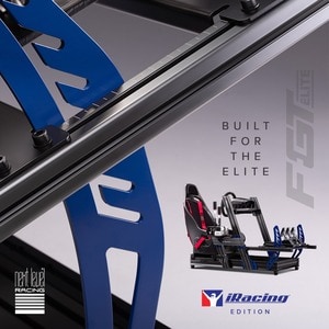 Next Level Racing F-GT Elite Formula and GT Aluminum Profile Simulator Cockpit iRacing Edition - For Gaming