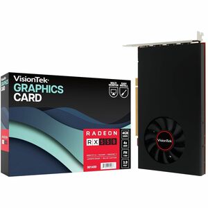 VisionTek AMD Radeon RX 550 Graphic Card - 4 GB GDDR5 - Full-height - 3840 x 2160 - 1.18 GHz Core - 128 bit Bus Width - HDMI