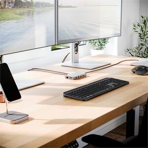 Alogic MV2 USB Type A, USB Type C Docking Station for Notebook - Memory Card Reader - SD - 100 W - Black - 2 Displays Supp