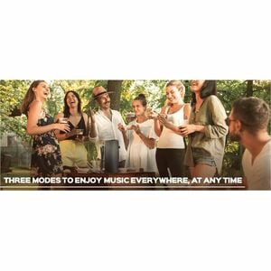 Treblab HD-Max Portable Bluetooth Speaker System - 50 W RMS - Black - 30 Hz to 16 kHz - TrueWireless Stereo - Battery Rech