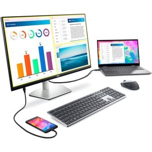 Dell S2722DC 27" Class WQHD LCD Monitor - 16:9 - Black, Grey - 68.6 cm (27") Viewable - In-plane Switching (IPS) Technolog
