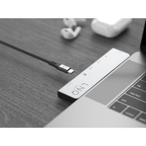 Estación de acoplamiento LINQ LQ48012 USB Tipo C para Ordenador portátil/Tableta/Monitor - Lector de tarjeta memoria - SD,