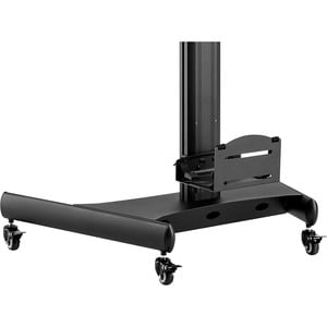 StarTech.com Mobile Standing Workstation with Monitor Mount, CPU/PC Holder, Height Adjustable Desktop Computer Cart, Stand