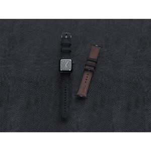Njord Vindur SL14120 Smartwatch-Band - 1 - Grau - Silikon, Edelstahl, Veganes Kunstleder, Lachsleder