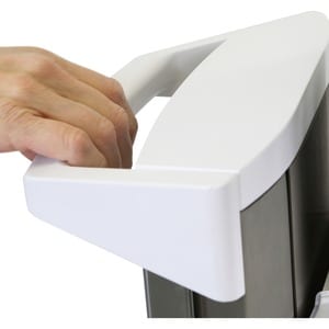Carrello medico Ergotron CareFit - TAA Conforme - Premi/Tira Maniglia - 17 kg Capacità - 4 Casters - 127 mm Dimensione rot