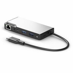 Alogic USB-C Fusion MAX 6-in-1 Hub V2 - for TV/Monitor/Projector/Notebook/Smartphone/Tablet/Desktop PC - 100 W - USB Type 