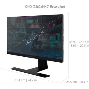 ViewSonic Elite XG271QG 27 Zoll Class WQHD Gaming-LCD-Monitor - 16:9 Format - Schwarz - 68,6 cm (27 Zoll) Viewable - IPS-T