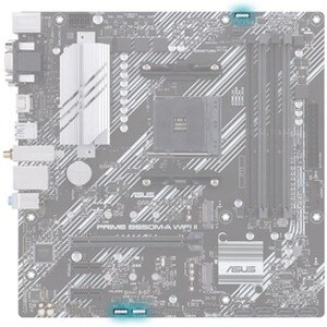 Asus Prime B550M-A WIFI II Desktop Motherboard - AMD B550 Chipset - Socket AM4 - Micro ATX - Ryzen 3, Ryzen 5, Ryzen 7, Ry