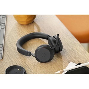 Jabra Evolve2 75 Wireless On-Ear Headset - USB-C - Unified Communication Optimised - No Charging Stand