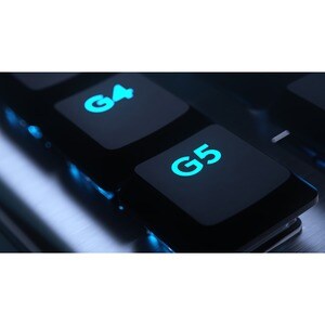Logitech G G913 坚固耐用 游戏键盘 - 无线 连接 - USB 接口 - RGB LED - 英文 - 黑 - 机械 按键开关 - 蓝牙 - 播放/暂停, 音量控制, 静音, G 键, 媒体中心, 音量控制 热键 - 铬操作系统
