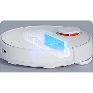 MI Vacuum-Mop 2S Bagless Robot Vacuum/Mop - White - 300 mL Dust Capacity - 200 mL Water Tank Capacity - Brush - Hard Floor