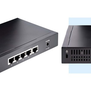StarTech.com Unmanaged 2.5G Switch, 5 Port 2.5GBASE-T Unmanaged Ethernet Switch, Din Rail | Wall Mount, Multi-Gigabit, Aut