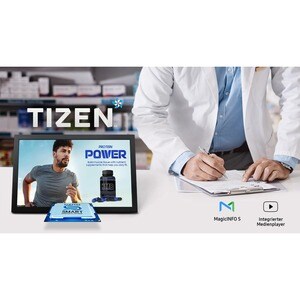Samsung QB24R 604.52 mm LCD Digital Signage Display - 1920 x 1080 - 250 cd/m² - 1080p - USB - HDMI - Serial - Wireless LAN
