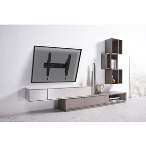 Neomounts Select Wall Mount for TV - Black - Height Adjustable - 1 Display(s) Supported - 101.6 cm to 208.3 cm (82") Scree