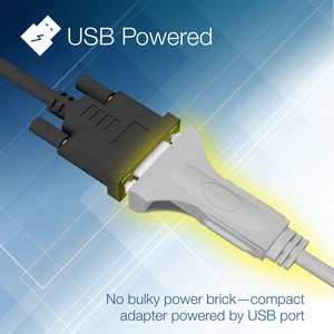 TRENDnet USB to Serial 9-Pin Converter Cable, Connect a RS-232 Serial Device to a USB 2.0 Port, Supports Windows & Mac, US