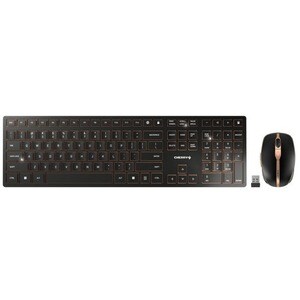 CHERRY DW 9100 Keyboard & Mouse - QWERTZ - German - USB Scissors Wireless Bluetooth/RF 4.0 2.40 GHz Keyboard - Keyboard/Ke