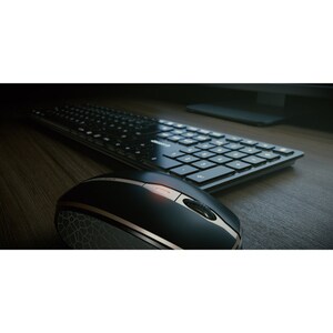 CHERRY DW 9000 SLIM Keyboard & Mouse - English (US) - USB Type A Wireless Bluetooth/RF - 104 Key - Keyboard/Keypad Color: 