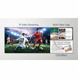 LG Slim Bezel 55VM5J-H Digital Signage Display - 55" LCD - In-plane Switching (IPS) Technology - 24 Hours/7 Days Operation