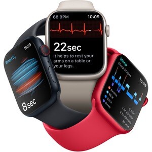Apple Watch Series 8 GPS 41mm Starlight Aluminium Case with Starlight Sport Band - Regular