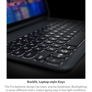 ZAGG Pro Keys Keyboard/Cover Case for 10.9" Apple iPad (10th Generation) Tablet - Black, Gray - Drop Resistant, Impact Res