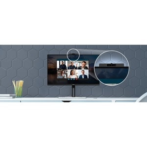AOC 24V5CW 24" Aula Webcam Full HD Monitor LCD para gaming - 16:9 - Preto mate - 60,5 cm (23,8") Viewable - Tecnologia IPS