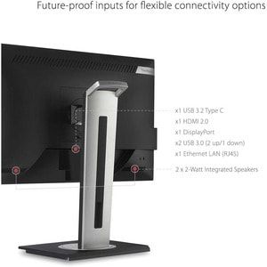 Moniteur LED ViewSonic Graphic VG2756-4K 27" Class 4K UHD - 16:9 - 68,6 cm (27") Viewable - Technologie IPS - LED Rétroécl