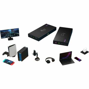 j5create JVA14 Game Capturing Device - Black - Functions: Video Game Streaming, Video Game Recording, Video Game Capturing