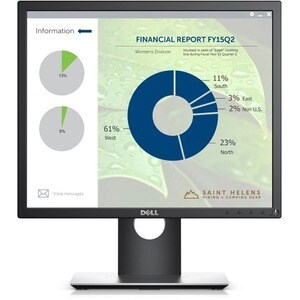 Dell P1917S 19" Class SXGA Monitor LCD - 5:4 - Preto - 48.3 cm (19") Viewable - Tecnologia IPS (In-plane switching) - LED 