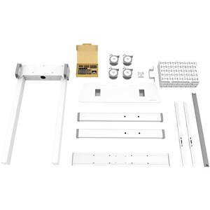 Neomounts Display Cart - 110 kg Capacity - 4 Casters - Steel - 1019 mm Width x 831 mm Depth x 2127 mm Height - White