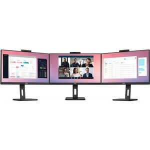 AOC Q27P3CW 27 Zoll Class Webcam UW-UXGA LCD-Monitor - 16:9 Format - Schwarz - 68,6 cm (27 Zoll) Viewable - IPS-Technologi
