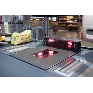 Datalogic Magellan Robust Gewerblich, Smartphone In den Ladentisch integriert Barcode-Scanner - Kabel Konnektivität - Omni