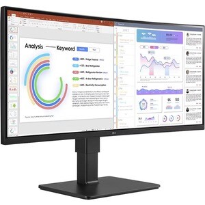 Monitor LCD LG Ultrawide 34BQ77QB-B 863,6 mm (34") Class UW-QHD Schermo curvo - 21:9 - Nero tessuto - 86,4 cm (34") Viewab
