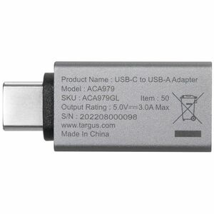 Targus ACA979GL Data Transfer Adapter - 2 Pack - 2 x USB 3.2 (Gen 1) Type A - Female - 2 x USB 3.2 (Gen 1) Type C - Male -