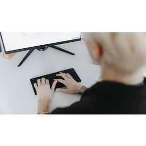 CHERRY KW 9200 MINI Keyboard - Wired/Wireless Connectivity - USB Type C Interface - English (Euro) - Black - SX Keyswitch 