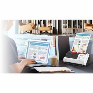 Epson DS-C480W Sheetfed Scanner - 600 dpi Optical - 10-bit Color - 30 ppm (Mono) - 30 ppm (Color) - Duplex Scanning - USB